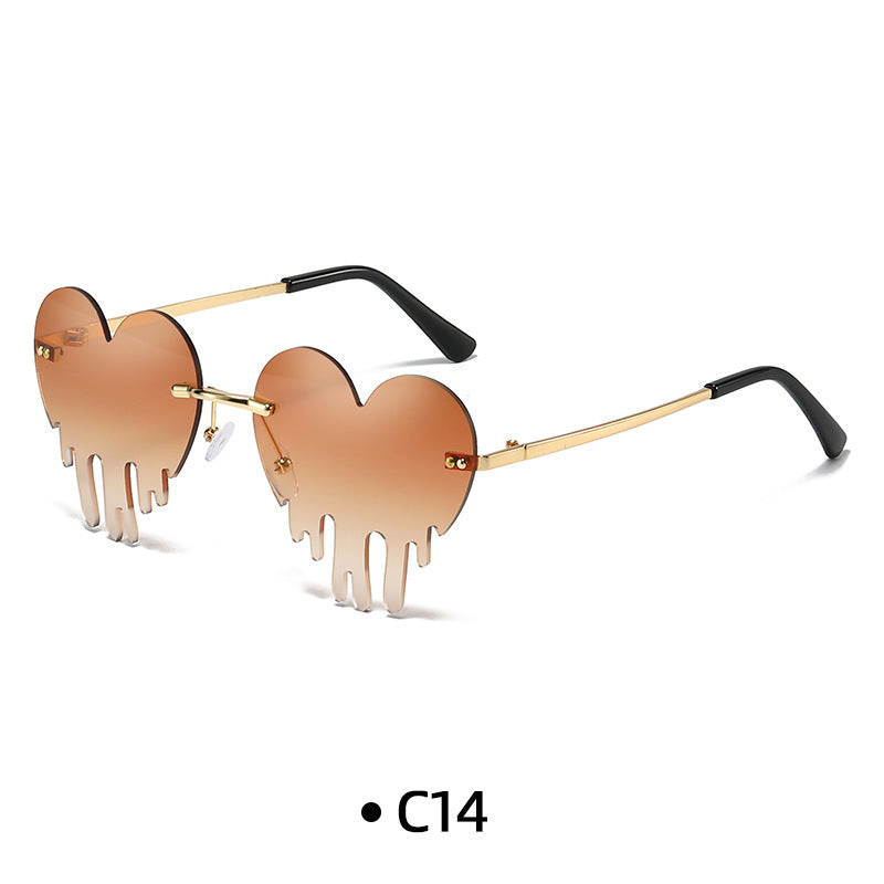 Wholesale 028 New Fashion Personalized Sunglasses Colorful Ocean Lens Sunglasses for Men and Women